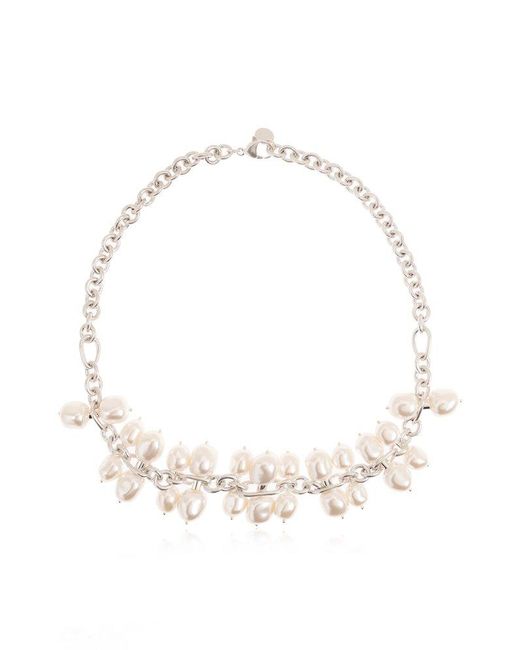 Cult Gaia White 'dolly' Necklace,