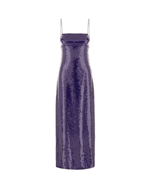 Max Mara Purple Elegante Dress