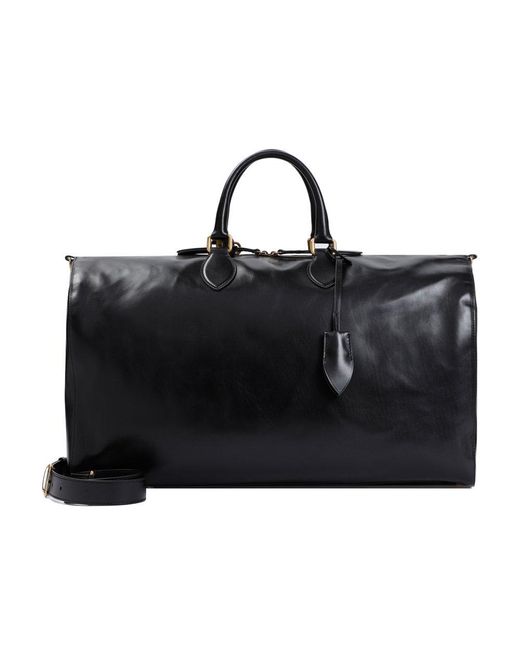 Khaite Black The Pierre Zipped Weekender Bag