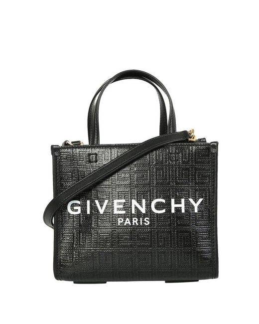 Givenchy Cotton Mini G Tote Shopper Bag In 4g Coated Canvas Woman in ...