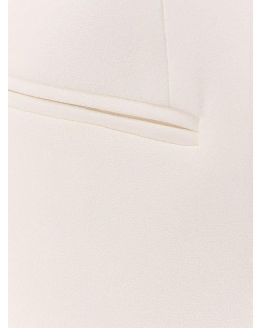 Giorgio Armani White Single-Breasted High-Waist Tailored Suit