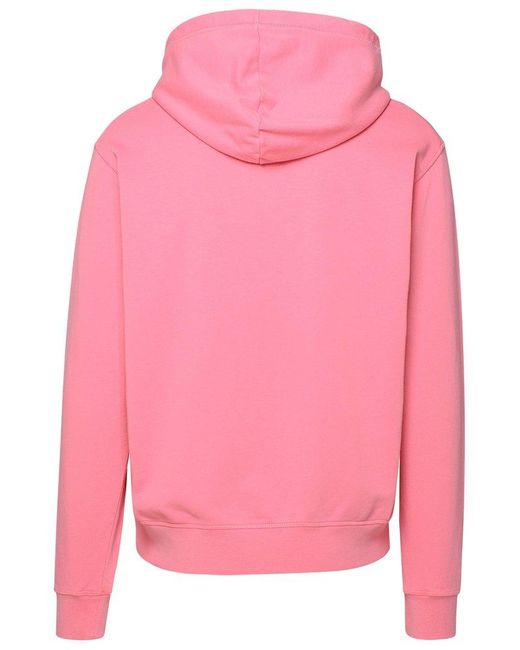 DSquared² Pink Cotton Hoodie for men