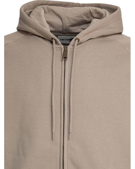 Carhartt Brown Hooded Chase Jacket for men