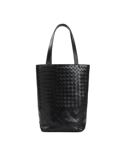 Bottega Veneta Black Calf Leather Handbag Unica for men
