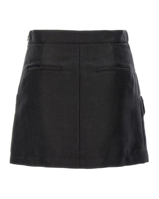 Moschino Black Cargo Mini Skirt Skirts