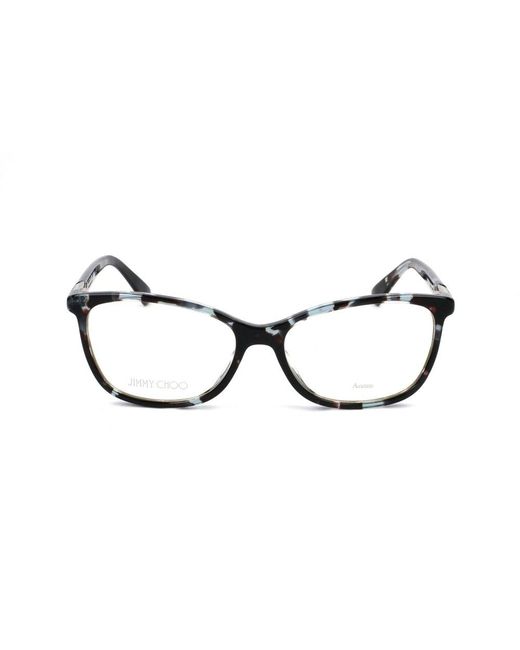 Jimmy Choo Black Cat-Eye Frame Glasses
