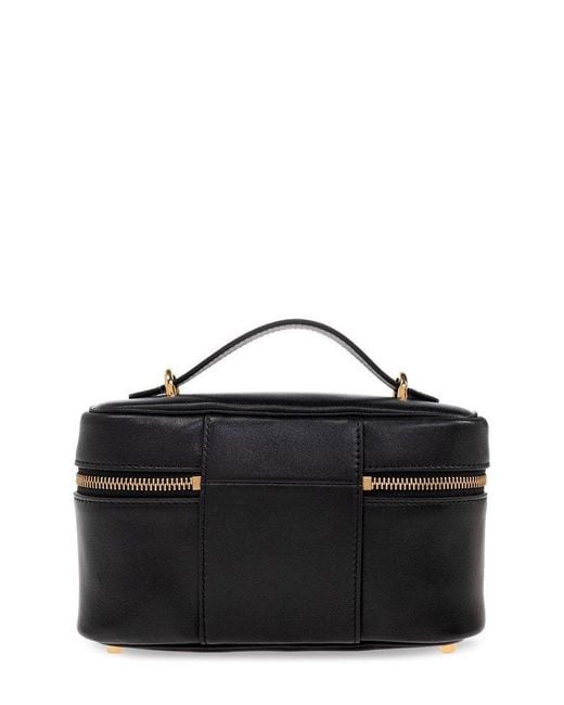 Versace Black Tag Zipped Vanity Bag