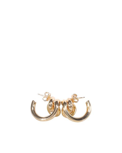 Bottega Veneta Natural Loop Hook Earrings