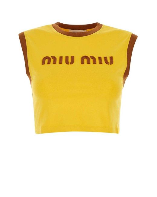 Miu Miu Yellow Shirts