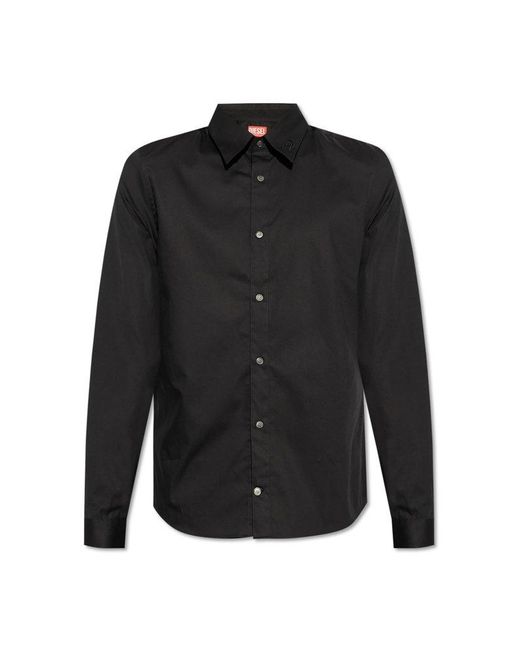 DIESEL Black Shirt `s-fitty-a`, for men