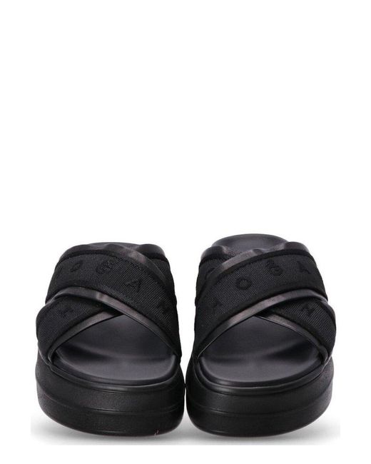 Hogan Skyscraper Sandals in Black | Lyst