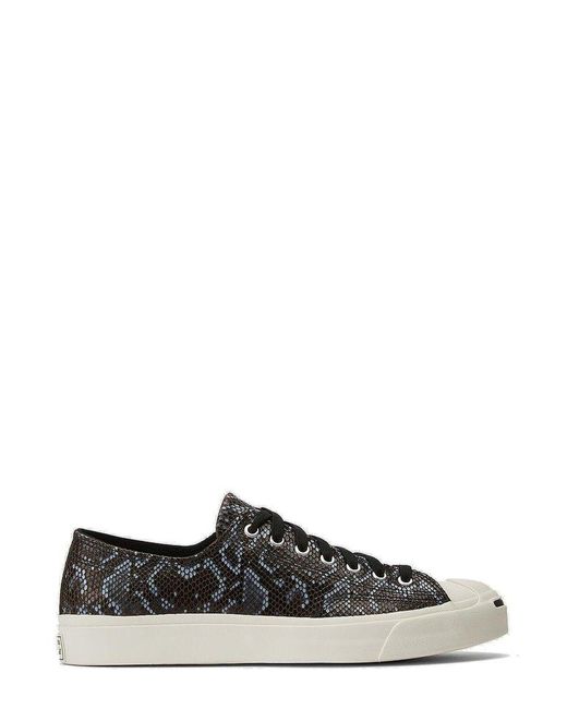 Converse Black Jack Purcell Embossed Low-Top Sneakers for men
