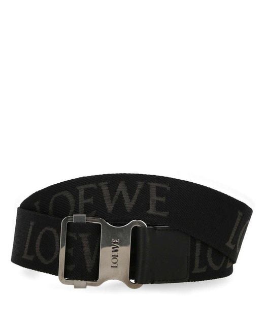 Loewe Black Slider Buckle Belt for men