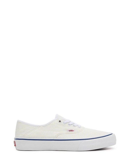 Vans authentic deals white blue