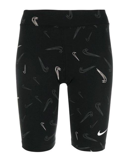 Nike Cotton Sportswear Printed Dance Shorts in Black | Lyst Australia
