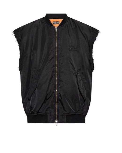 Balenciaga Black Sleeveless Bomber for men