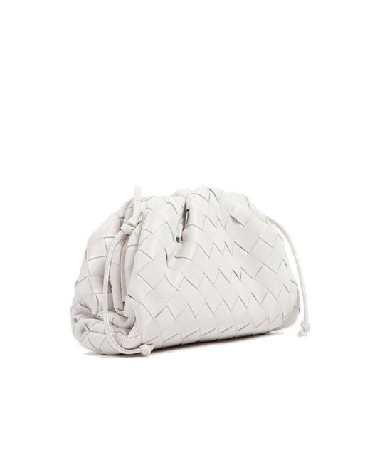 Bottega Veneta White The Mini Pouch Bag