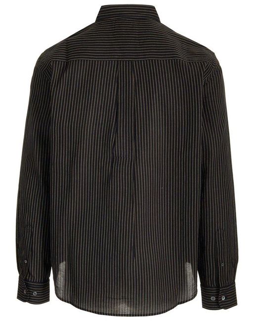 Isabel Marant Black Jasolo Striped Shirt for men