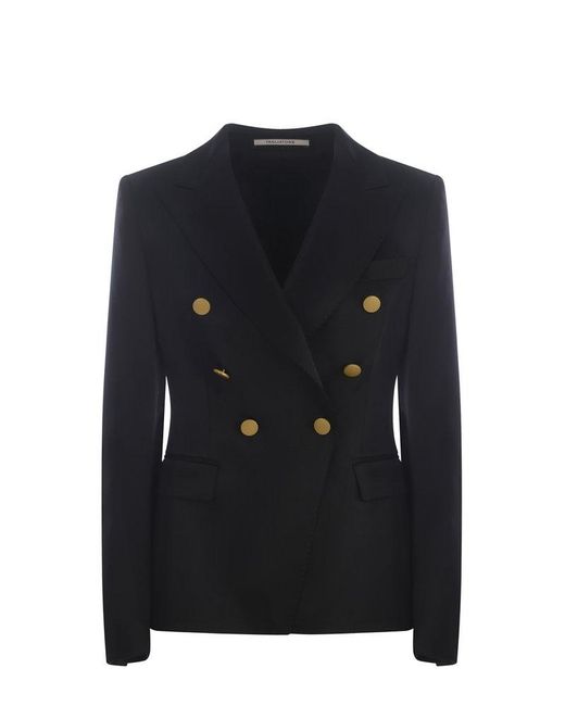 Tagliatore Black Two-Piece Tailored Suit