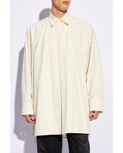 Jil Sander White Oversize Shirt, for men