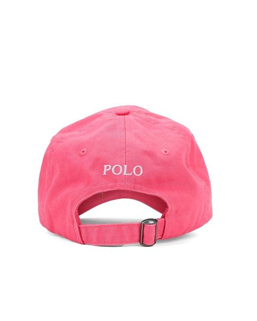 Polo Ralph Lauren Pink Chino Ball Cap for men