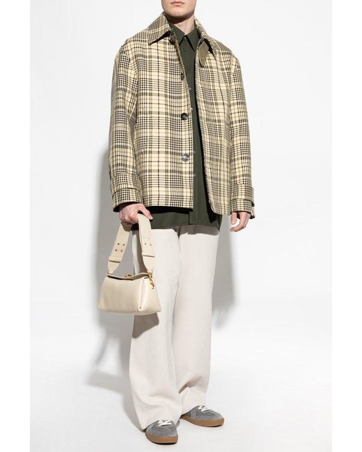 AMI Natural Jacket With Check Pattern for men