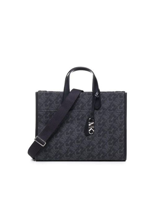 MICHAEL Michael Kors Blue Large Gigi Tote Bag With Empire Logo Print