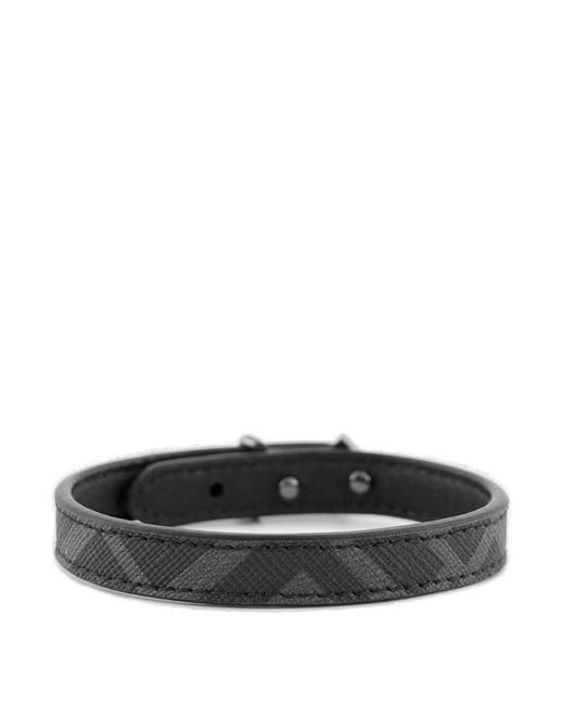 Fendi Ff Buckled Five Bracelet in Gray for Men Lyst