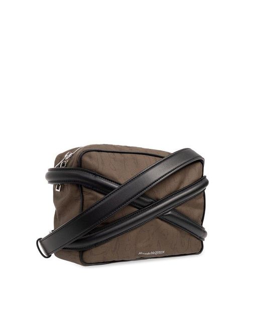 McQueen 'Harness' Shoulder Bag in Brown for Men | Lyst