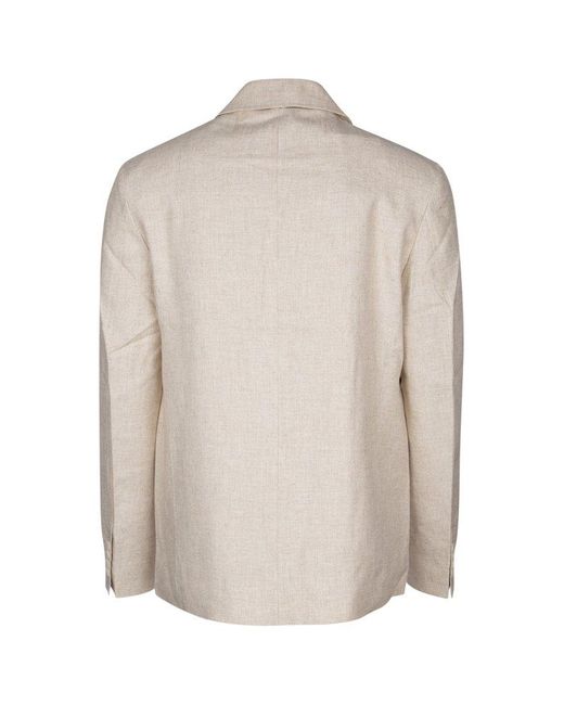 Jacquemus Natural Buttoned Long-sleeved Jacket for men