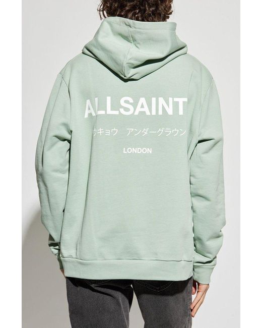 AllSaints Green Sweatshirt "Underground" for men