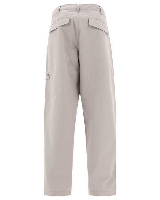 Stone Island Gray Ghost Regular Fit Trousers for men
