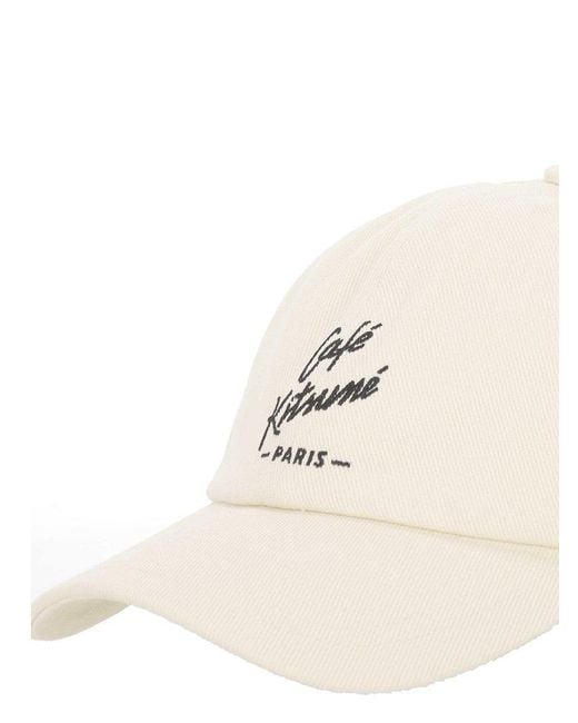 Café Kitsuné Natural Logo Baseball Cap