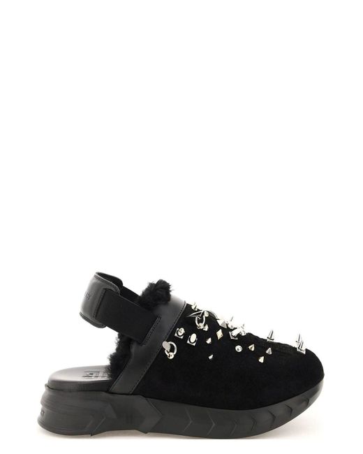 Givenchy Black Marshmallow Studded Sandals