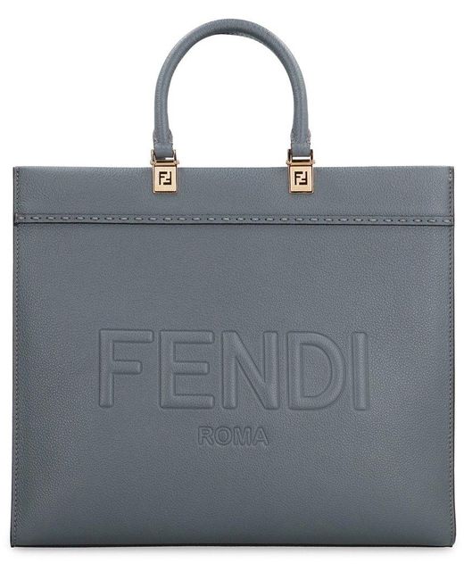 Fendi Black Medium Sunshine Medium Shopper Bag
