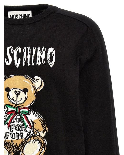 Moschino Black Archive Teddy Sweater, Cardigans for men