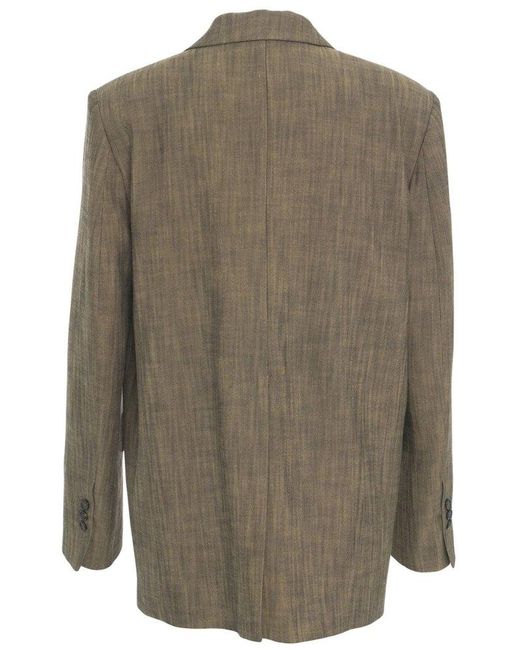 Pinko Green Buttoned Blazer Jacket