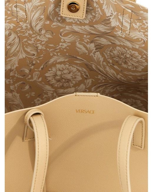 Versace Natural 'Virtus' Shopping Bag