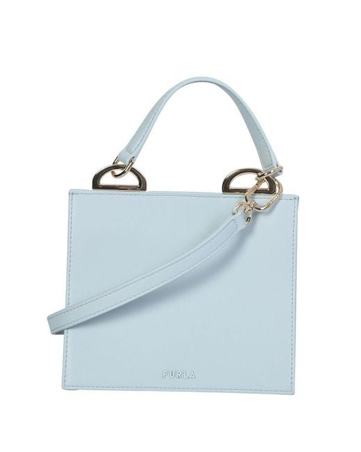 Furla Linea Futura Top Handle Shoulder Bag in Blue | Lyst Canada