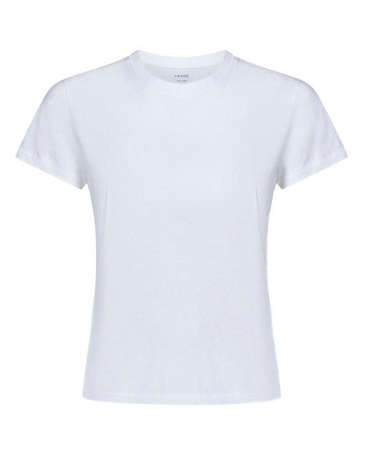 FRAME White Baby Tee T-Shirt