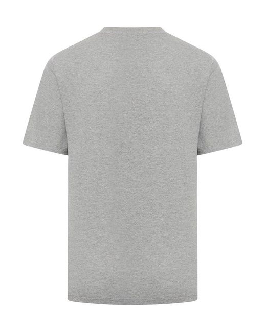 Saint Laurent Gray T-Shirt Col Rond Pique Coton Polyester for men