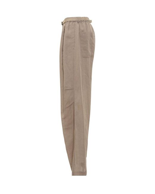 Brunello Cucinelli Gray Cotton Trousers