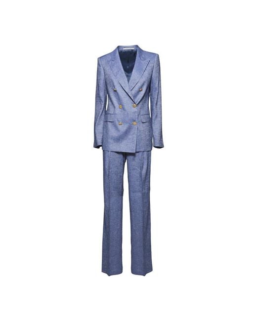 Tagliatore Blue T-Parigi Double-Breasted Tailored Suit
