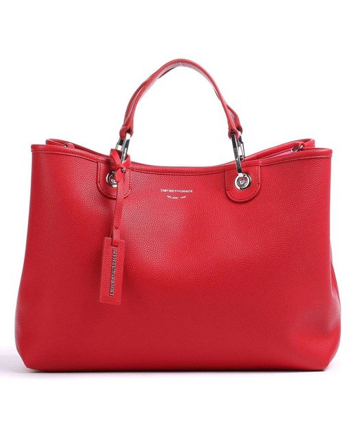 Armani Jeans Black Trim Chain Bag in Red - Ladies from DesignerWear2U UK