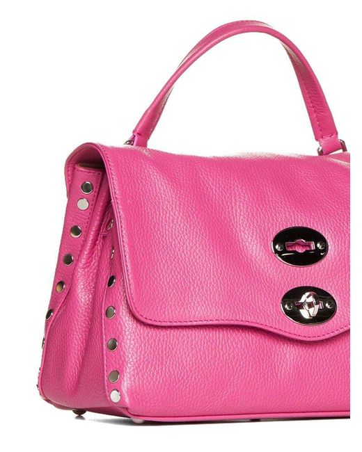 Zanellato Pink Postina Twist-lock Large Tote Bag