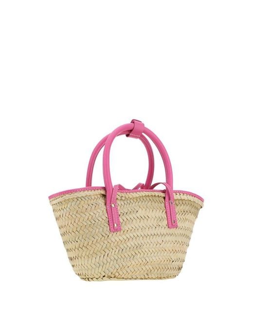 Jacquemus Pink Le Panier Soleil Basket Bag