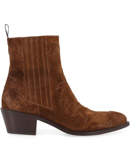Sartore Brown Sensory Suede Short Boots
