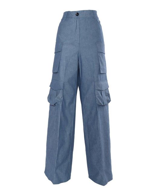 Ballantyne Blue Lightweight Denim Cargo Pants