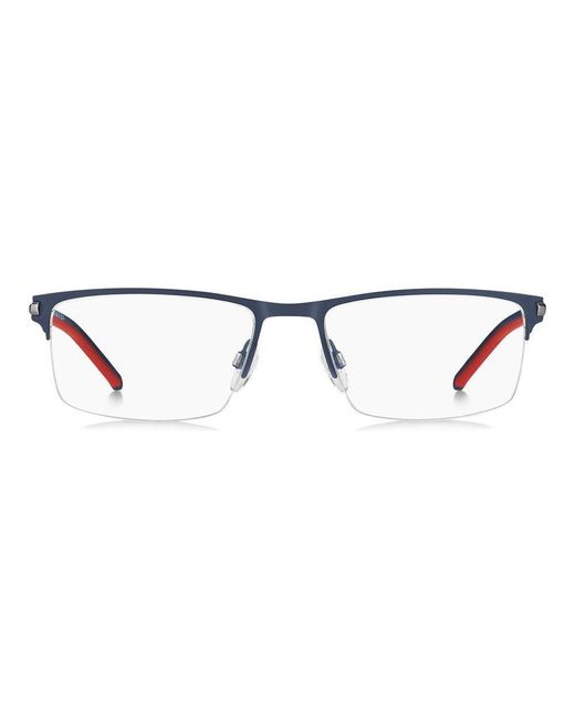 Tommy Hilfiger Black Rectangular Frame Glasses for men
