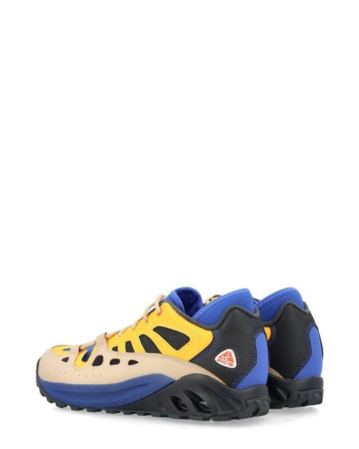 Nike Yellow Acg Air Exploraid Round-toe Lace-up Sneakers